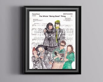 Beetle Broadway Sheet Music Art