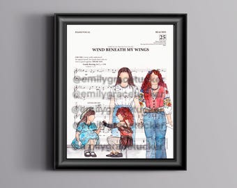 Beaches Sheet Music Art