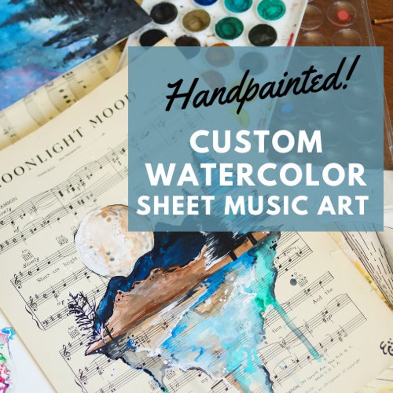 Custom Sheet Music Art - Etsy