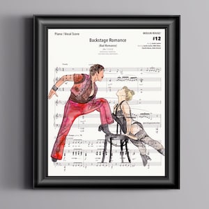 Moulin Rouge Sheet Music Art