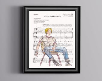 The Outsiders Tulsa Sheet Music Art