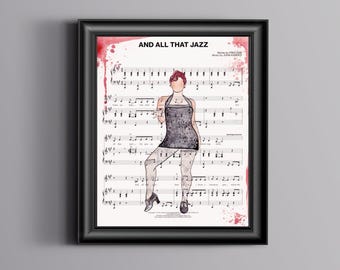 Chicago "All that Jazz" Sheet Music Art