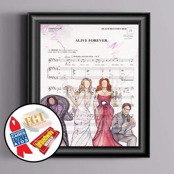 Partitura musical de La muerte se convierte en ella, arte BWW y BCEFA