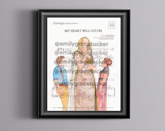 Titanique Sheet Music Art