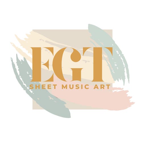 A Wonderful World Sheet Music Art BWWW BCEFA