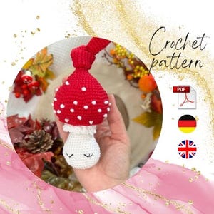 Amigurumi Mushroom Crochet Pattern, Alice the Fly Agaric (PDF Pattern)