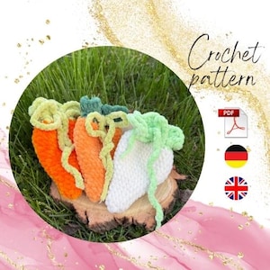Crochet Carrot Bag Pattern – Amigurumi Easter Gift (PDF Pattern)