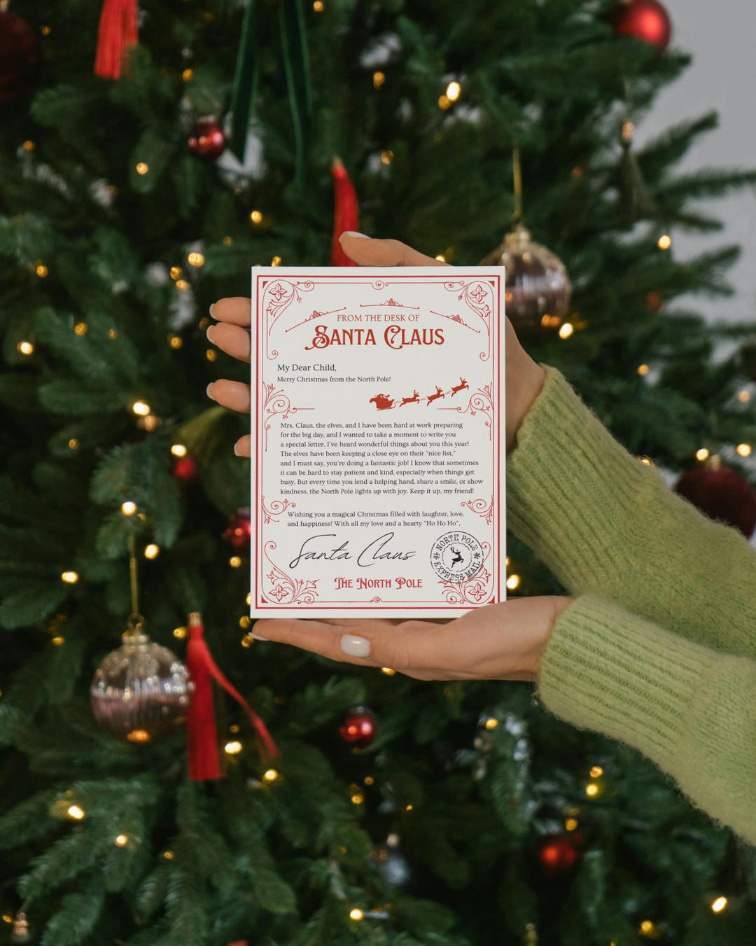 Editable Santa Letter – Personalized Christmas Keepsake (digital ...