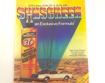 Vintage Monte Carlo STP Print Ad GM Garage Mancave Retro Decor Collector Display