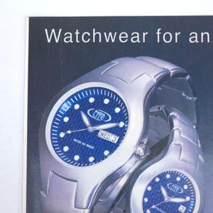 Vintage 2001 Armitron Watch Print Ad Sport Timepiece Advertising Collector Decor afbeelding 2