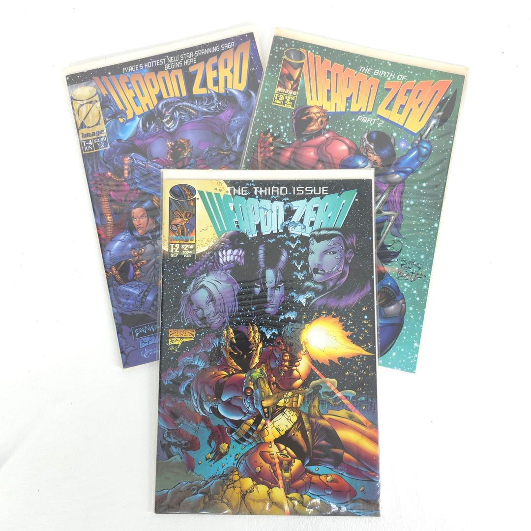 Weapon Zero Lot Issues 2 3 4 Image Comics 1995 Sci Fi Superhero Action ...