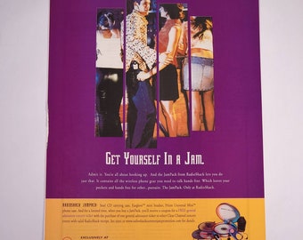 RadioShack JamPack "Get Yourself In A Jam" Vintage Print Ad 2003 Maxim 8.5" x11"