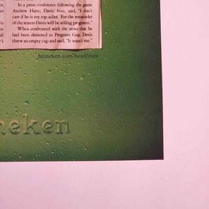 Heineken "Beer Vendor Caught Serving Himself" Vintage PrintAd 2003 Maxim 8.5x11" image 4