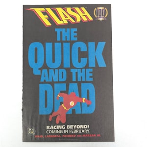 Flash Quick and the Dead Vintage DC Comics Print Ad 1995 Original Promotional