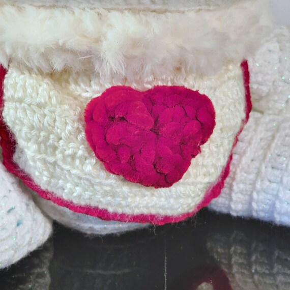 HANDMADE Crochet Bunny Rabbit w/ Button Eyes Stuffed Plush Animal