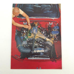 1960s Chevrolet Corvette Print Ad Supercharged V8 Promo Art Upcycled Decor VTG