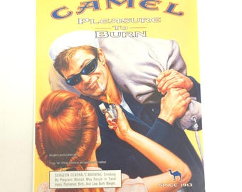 Camel Light Sailor Print Ad Vintage Y2K 90s Retro Cigarette Collector Wall Decor