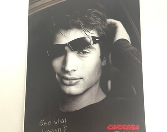 Carrera Sunglasses James Marsden Print Ad Y2K Sunglass Hut Collector Wall Decor