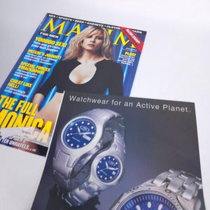 Vintage 2001 Armitron Watch Print Ad Sport Timepiece Advertising Collector Decor afbeelding 6
