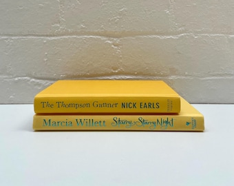 CLEARANCE Display Book Bundle, Decorative Book Set, Coffee Table Books, Farmhouse Bookshelf Decor, Staging Stack Yellow