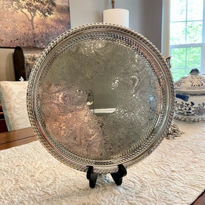 WM. Rogers Silver-Plated Serving Tray