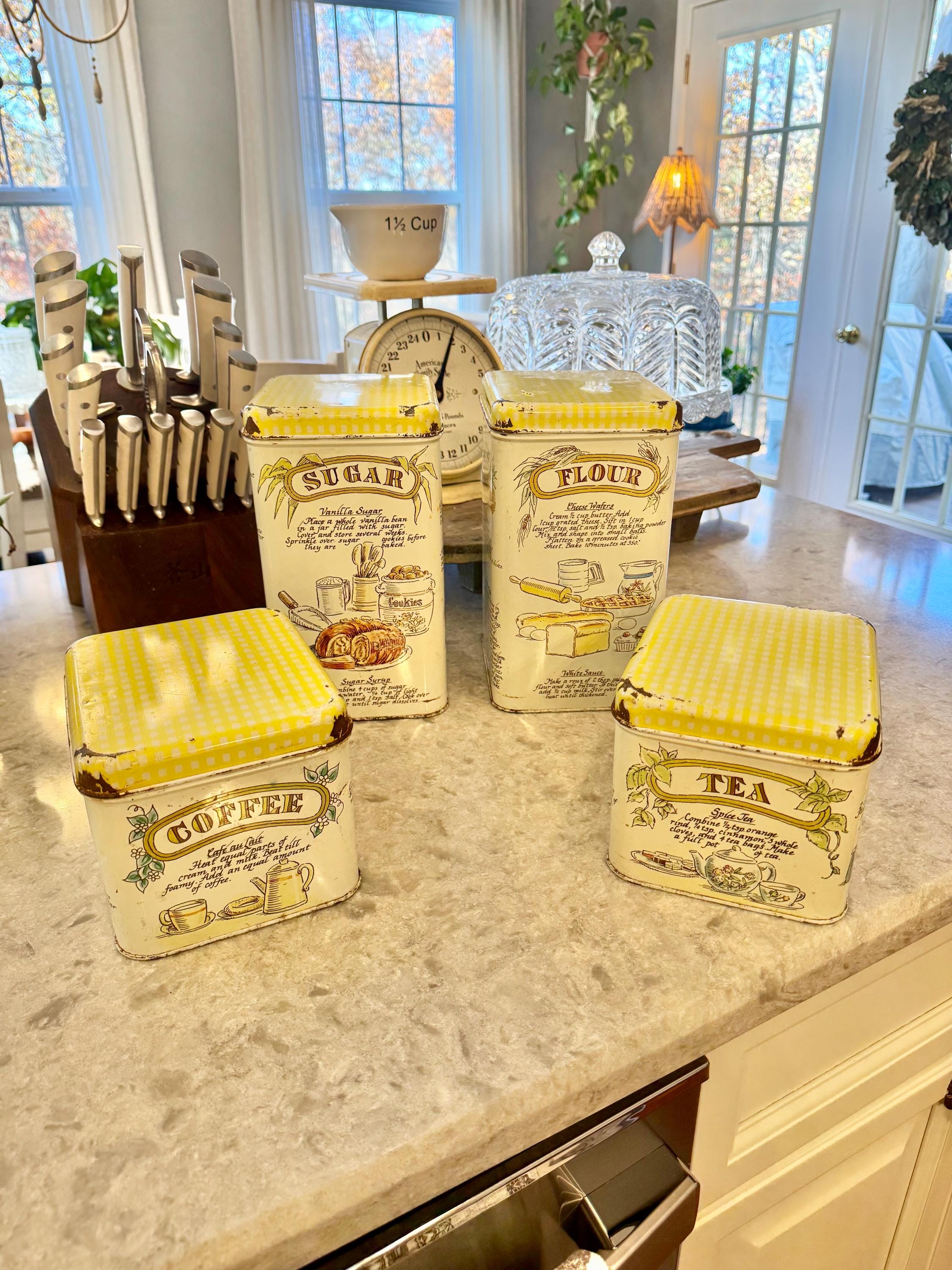Vintage Cheinco Canister 4 Piece Set - Etsy