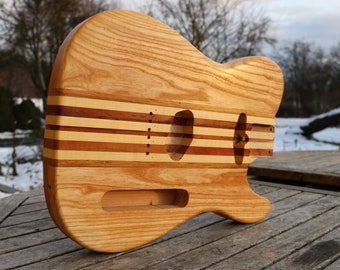 Telecaster body, handmade, oiled, waxed