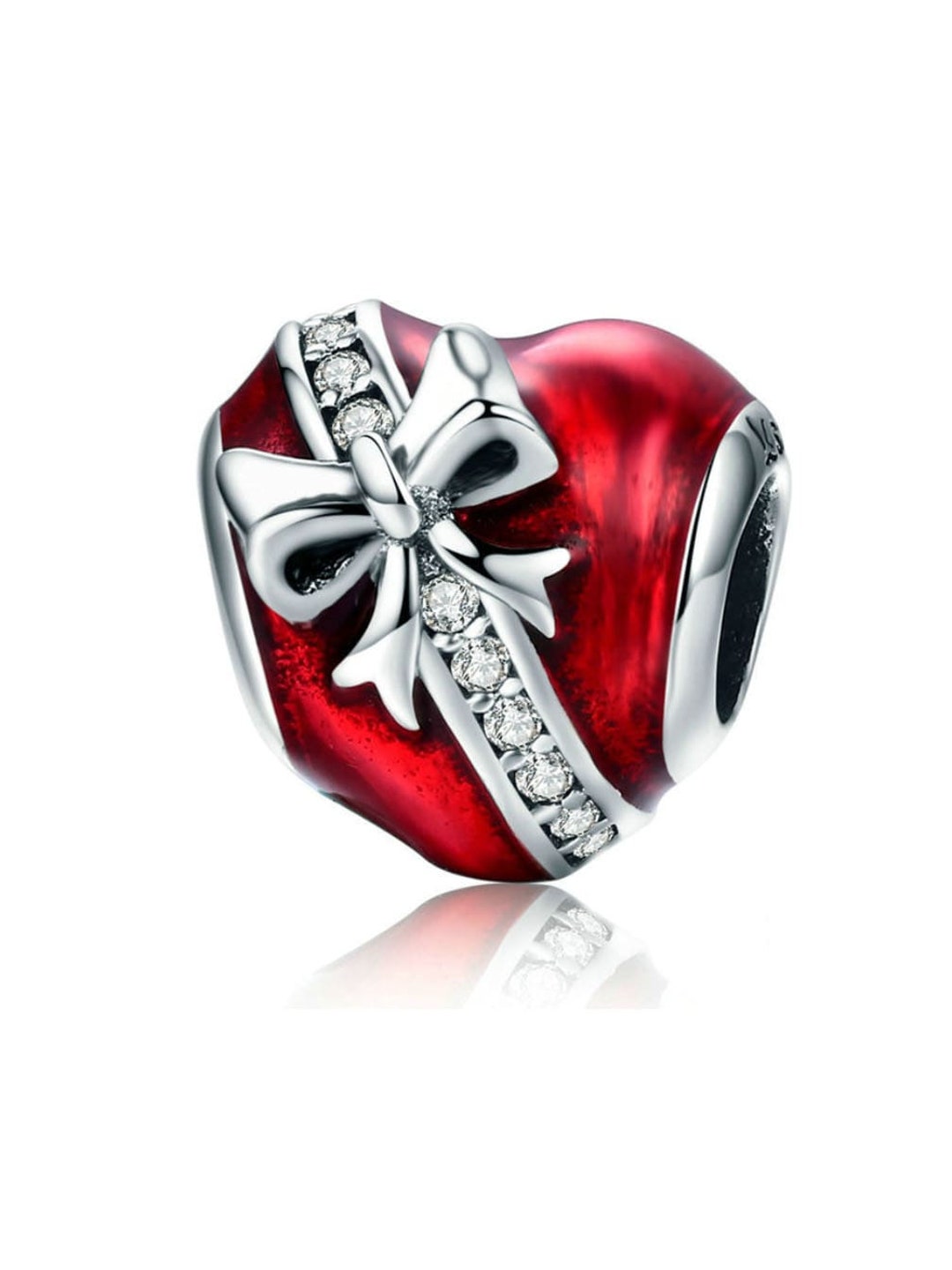 Red Heart Charm Bead for Pandora Charm Bracelet Gift for Her Etsy