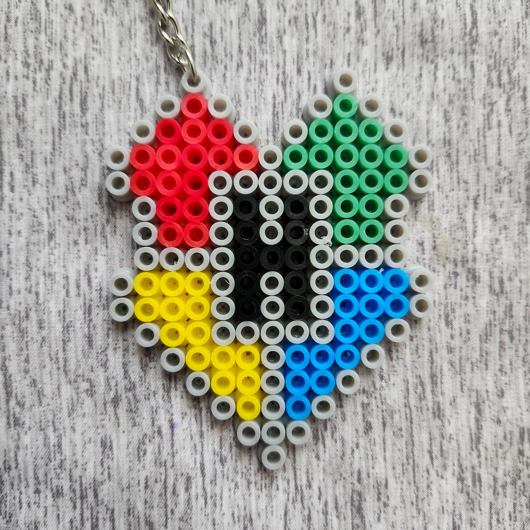 Perler Bead Keychains Harry Potter House Collection