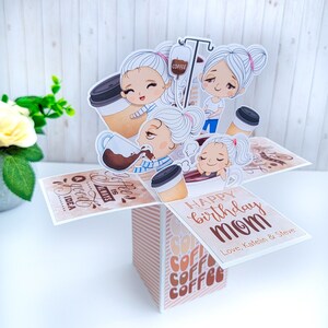 Coffee Mama Box Card, Coffee Lover Card