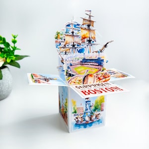 Carte Boston Surprise Box pour les vacances, carte Surprise Nous partons en vacances