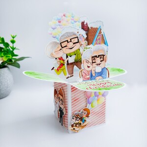 Carte boîte de Noël amour inspiré