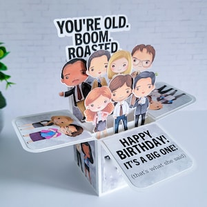 Boîte d'anniversaire pour bureau, carte d'anniversaire drôle, carte pour toute occasion