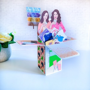Mother Daughter Character Box Card, Birthday Card