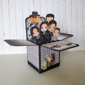 Another Year Closer to Death Box Card, Spooky Family Card