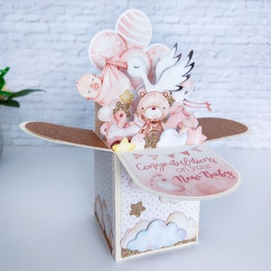 Boîte à cartes pour baby shower, carte de bienvenue pour bébé