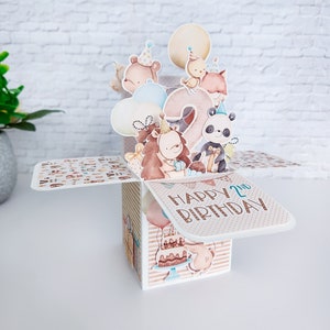 Carte d'anniversaire jalon, carte de 1er anniversaire, carte de 2e anniversaire