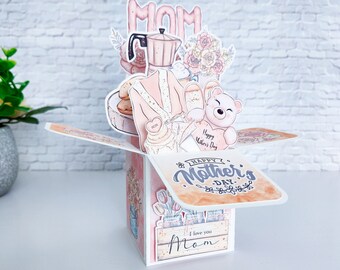 Mother's Day Box Card, Gift for Mom