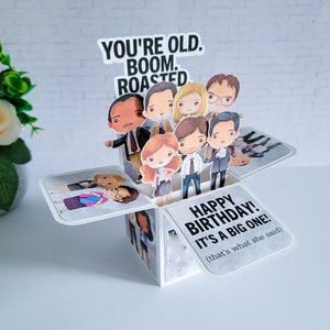 Office Birthday Box Card, Funny Birthday Card, Any Occasion Card