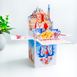 Carte de boîte de vacances surprise Pologne, carte Nous partons en vacances Surprise