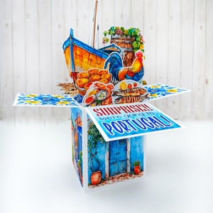 Carte Portugal Surprise pour les vacances, carte Surprise Nous partons en vacances