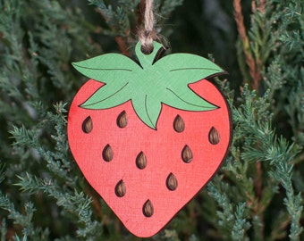 Strawberry Christmas Ornament, Berry Farm