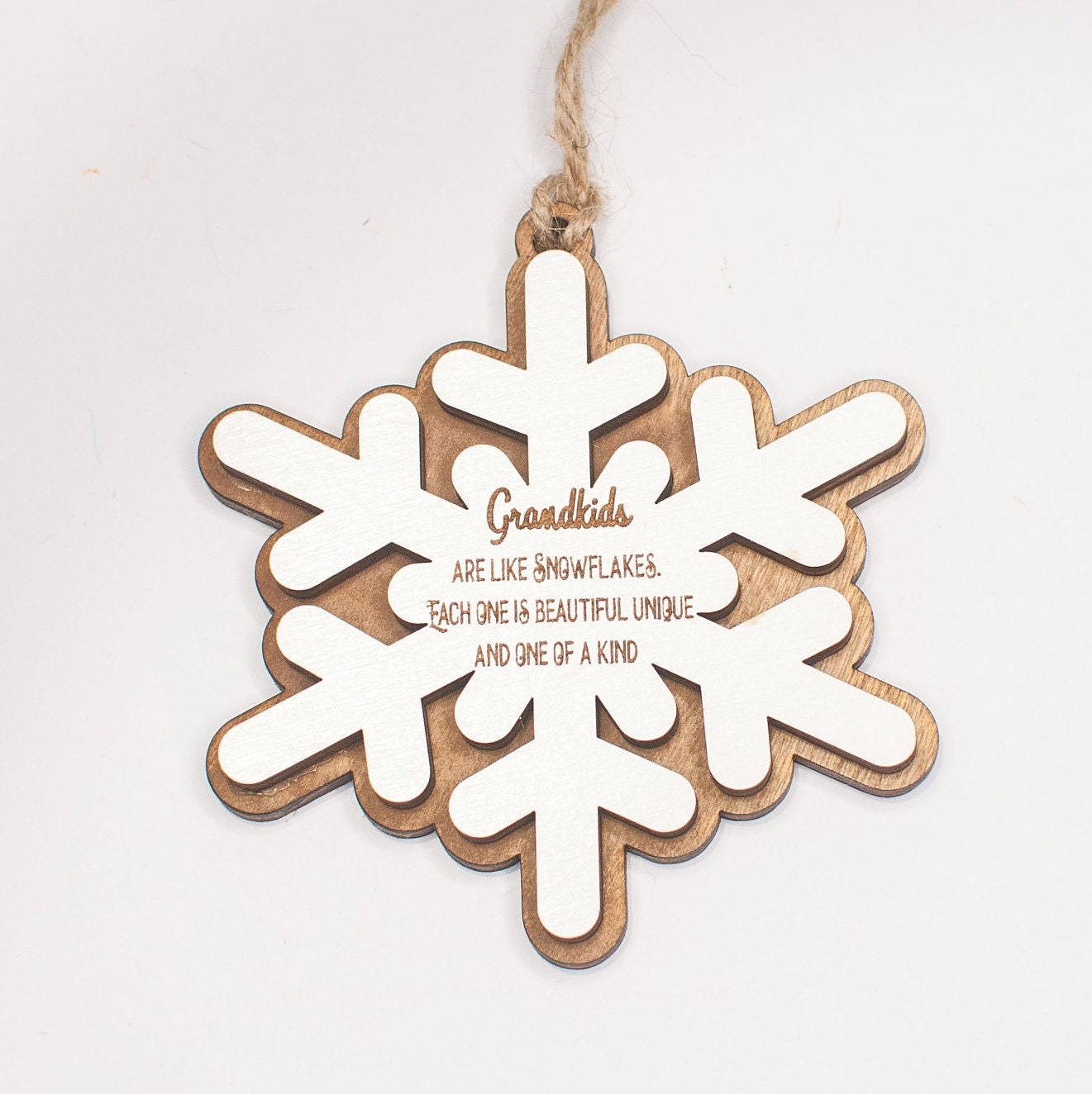 Grandkids are Like Snowflakes Each One Unique Christmas Ornament