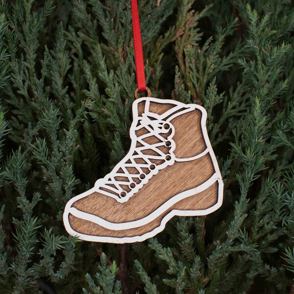Hiking Boot Christmas Ornament