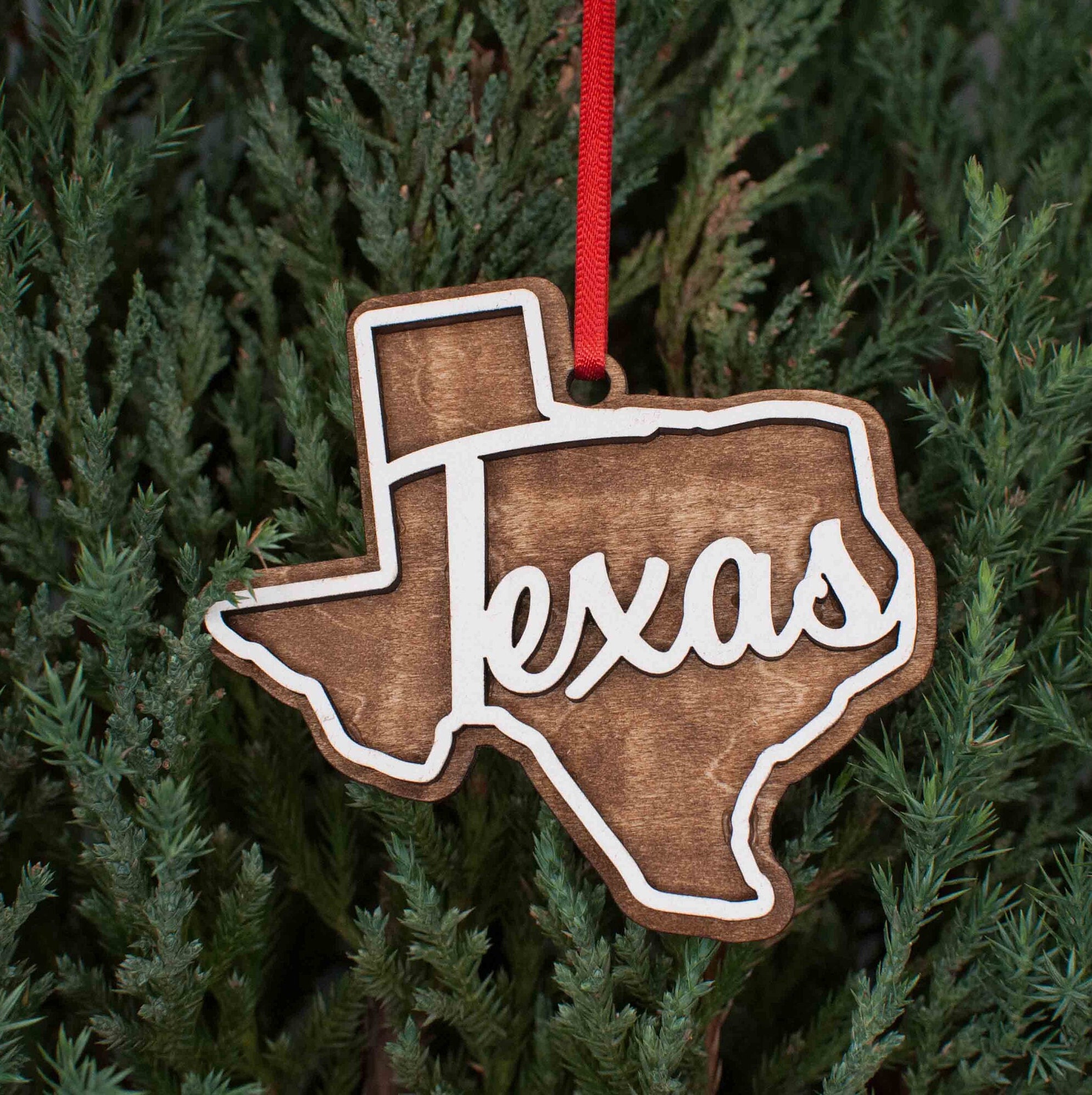 b><span style=font-size: 20px;> Texas Shaped Wood Ornament (Case of  120)</span></b>