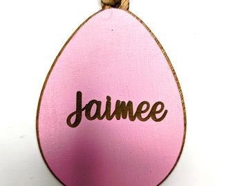 Easter Egg Basket Name Tag, Personalized and Multiple colors available