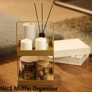 Countertop Makeup Organizer, Practical Bathroom Storage, Cosmetic &  Perfume Organizer,   Modern Bathroom Tabletop  Shelfs