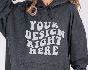 Dark Heather Mockup Gildan 18500 Dark Heather Mockup Mockup Mock Up Trendy Hoody Gildan Moletom Sand Mock Up Oversize Moletom Estético Preppy