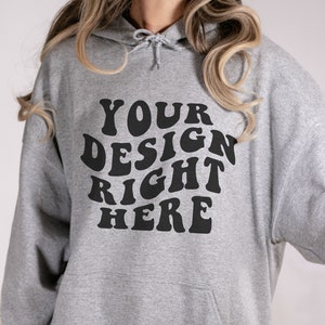 Sport Grey Hoodie Mockup Bundle Front Back Gildan 18500 Mockup Aesthetic Mockup Oversized Gildan Hoodie Mockup Trendy Mockup Minimalist