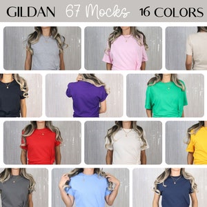 16 Colors Gildan 5000 Mockup Bundle Light Pink Gildan Tshirt - Etsy